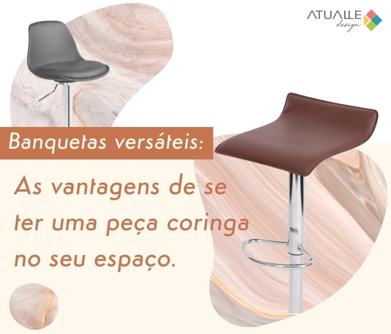 Banquetas versáteis: as vantagens de se ter uma peça coringa no seu espaço, a Atualle indica.