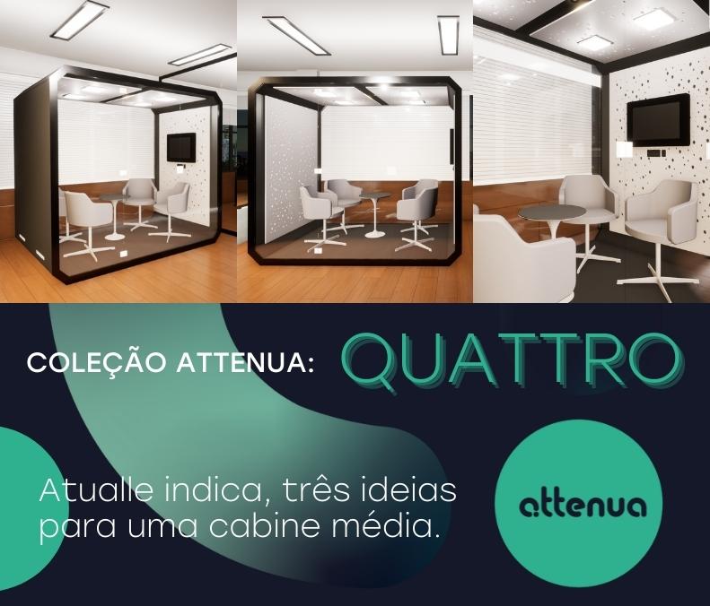 Coleção Attenua – QUATTRO: Atualle indica, três ideias para uma cabine média.