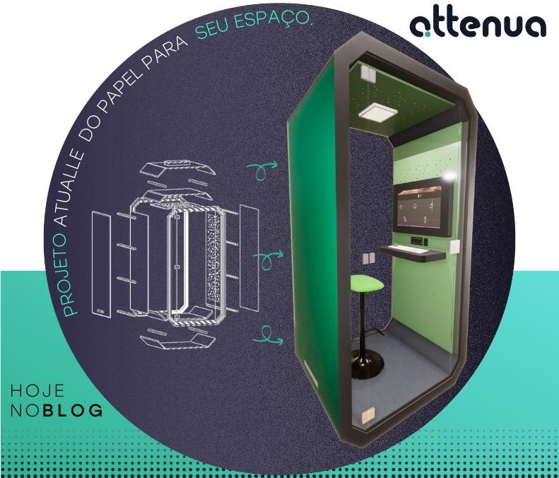 Attenua Cabines Acústicas – Projeto Atualle do Papel para seu Espaço