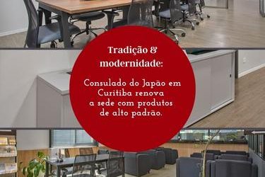 Tradição & modernidade: Consulado do Japão em Curitiba renova a sede com produtos de alto padrão.